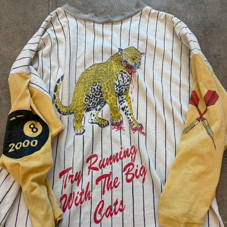 2000s 血だらけタイガー ベースボール ロンTEE