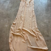 40s antique ハンドメイド 襟付き シースルードレス