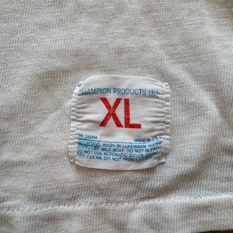 Champion 70s バータグ ボロボロ フットTEE