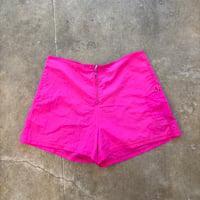 90s mexico made ピンク ナイロン ハーフジップ ショートパンツ