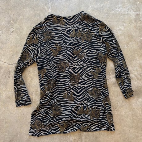 MADE IN U.S.A Aspeed ゼブラ総柄 ロングシャツ