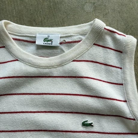 LACOSTE ボーダー　ニットタンク