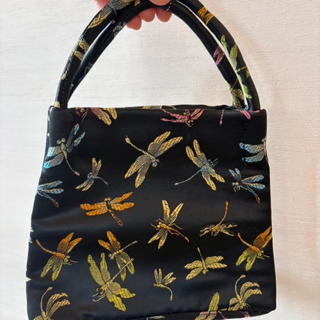 Y2K とんぼ刺繍 ハンドバッグ
