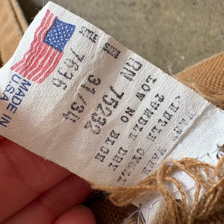 70s 列車タグ CARTER'S USA MADE  ダック地 パンツ