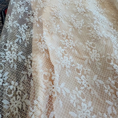 70s vintage EURO made 総レース dress