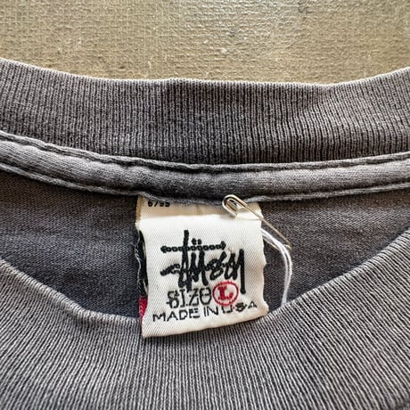 90s old stussy 白タグ ハイビスカス ロンTEE