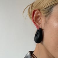 vintage 漆黒 フープ ピアス