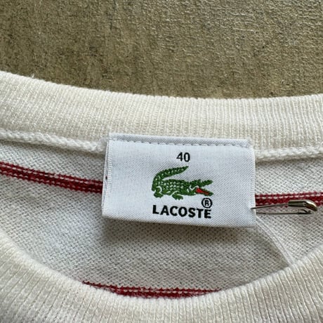 LACOSTE ボーダー　ニットタンク