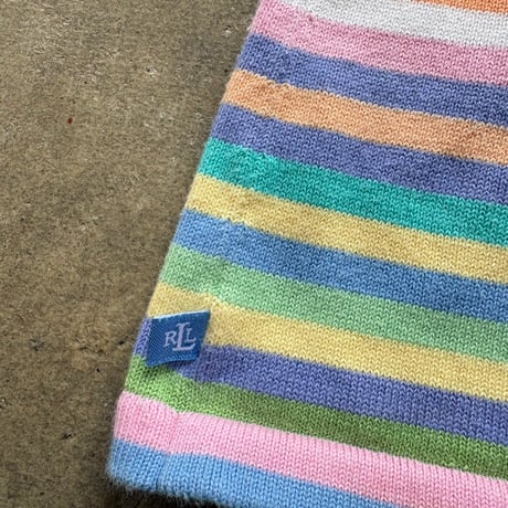 Ralph Lauren カラフルボーダー ニットタンク