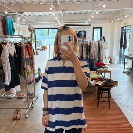 polo ralph lauren ボーダーポロシャツ made in usa