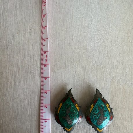 VINTAGE STERLING SILVER エスニック調　イヤリング