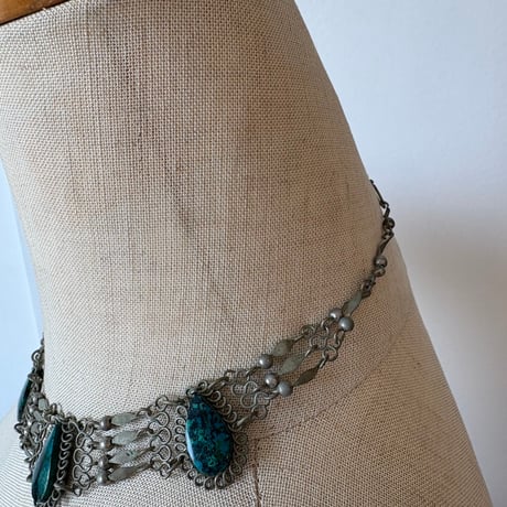 antique シルバー ハンドメイド チョーカー