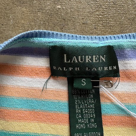 Ralph Lauren カラフルボーダー ニットタンク