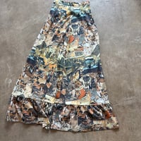 Canada made 和柄ロングスカート
