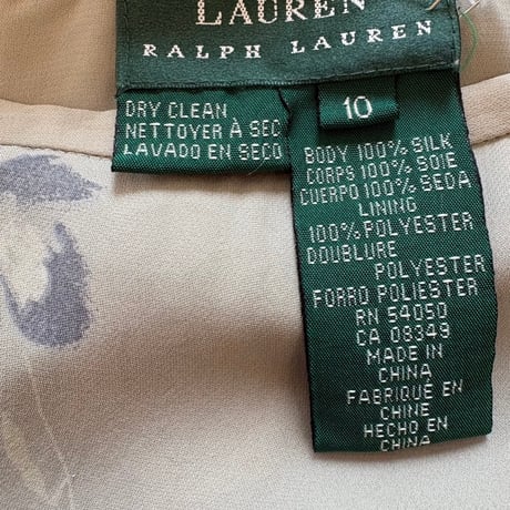 RALPH LAUREN SILK100 花柄スカート