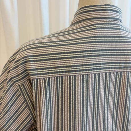 Vintage L.L Bean シアサッカー　ストライプ　半袖シャツ