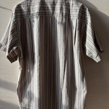 Vintage L.L Bean シアサッカー　ストライプ　半袖シャツ