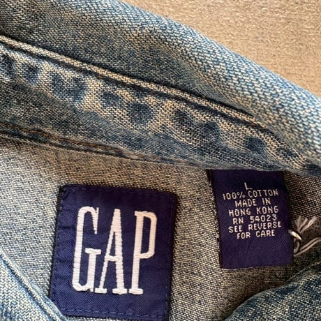 ９０s OLD GAP デニム　ウエスタンシャツ