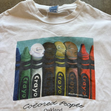 92s vintage Colored People art TEE