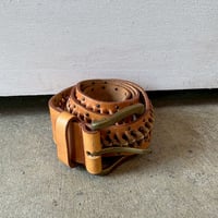 vintage リアルレザー デザインベルト