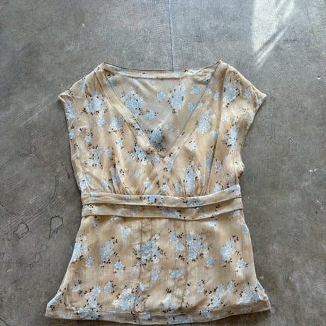 BANANA REPUBLIC シースルー　花柄　トップス