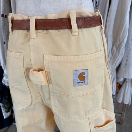 Carhartt レアカラー パステルイエロー ペインターパンツ