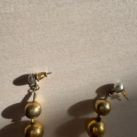 Vintage ５ボール ロングピアス