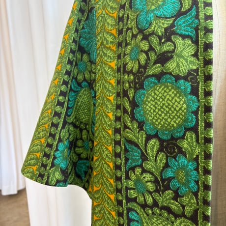 60s Vintage CALIFORNIA MADE 花柄 七分袖ジャケット