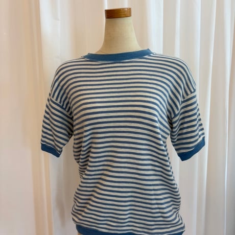 ５０s VINTAGE ボーダー　半袖　ニット