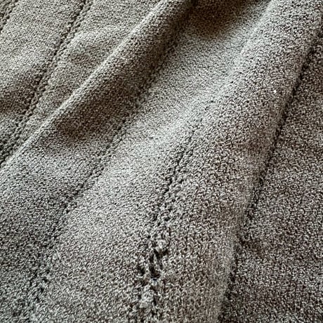VINTAGE シェルボタン 横開き ニットドレス
