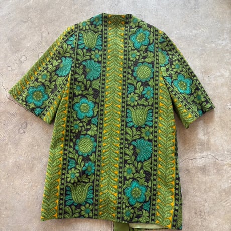 60s Vintage CALIFORNIA MADE 花柄 七分袖ジャケット