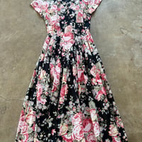 USA MADE ９０s 背中開き　花柄　ワンピース