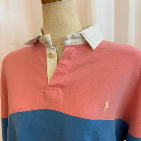 USA MADE Ralph Lauren パステルカラー　ラガシャツ