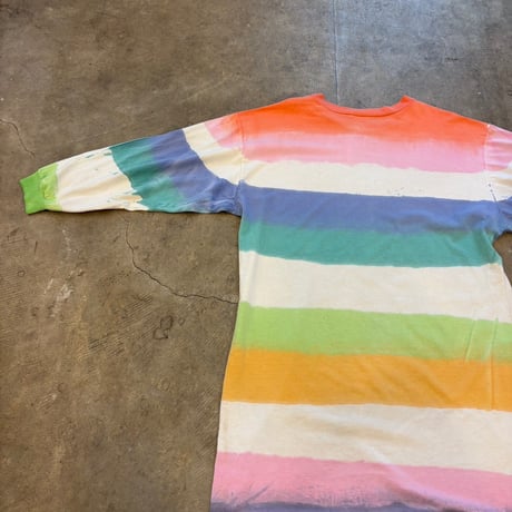 レインボーボーダーロンTEE タイダイ