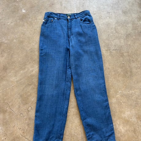 RALPH LAUREN LINEN100 スラックスパンツ