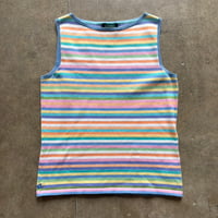 Ralph Lauren カラフルボーダー ニットタンク