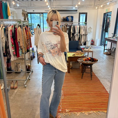 levis 20501 リメイク　編み上げデニムパンツ