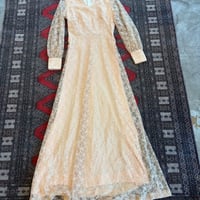 70s vintage EURO made 総レース dress