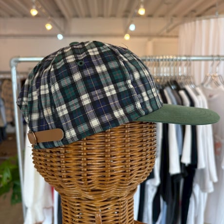 90s チェック柄 グリーン CAP