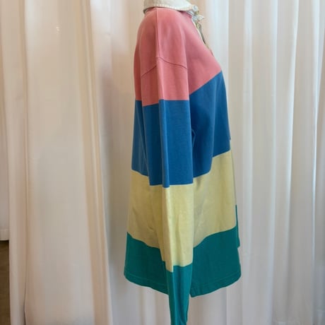 USA MADE Ralph Lauren パステルカラー　ラガシャツ