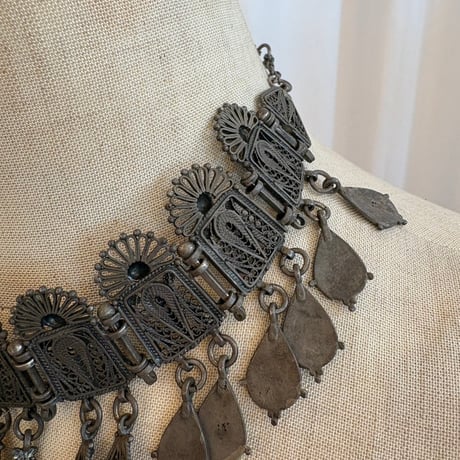 antique silver 925 チョーカー