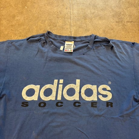 90s adidas SOCCER ボロTEE