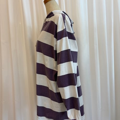90s ボーダー　フード付き　ロンTEE