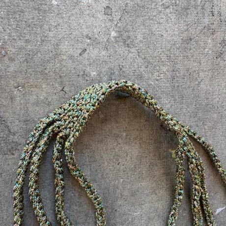 antique Hand made 鍵網 ラメニットBAG