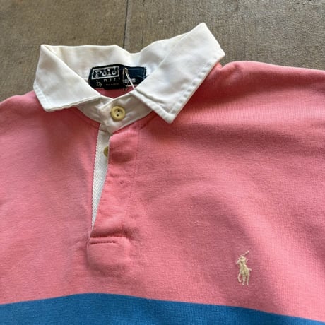 USA MADE Ralph Lauren パステルカラー　ラガシャツ