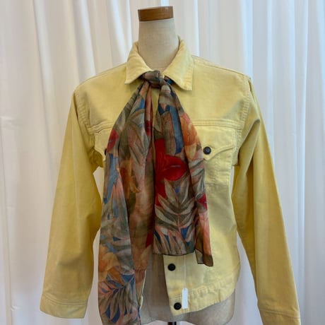 70s Levis パステルイエロー　コーデュロイ　ジャケット
