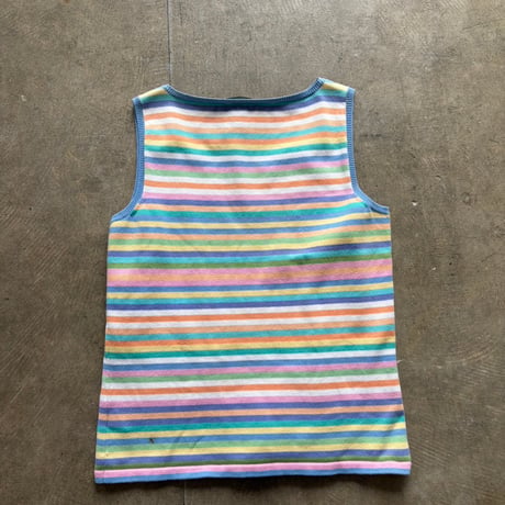Ralph Lauren カラフルボーダー ニットタンク