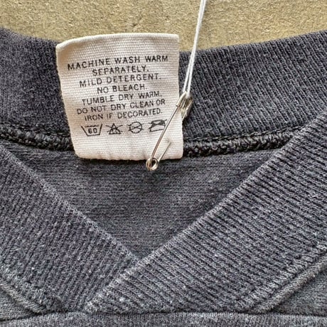 80s MADE IN USA NYC フットボール デザイン 七分 袖ロンTEE