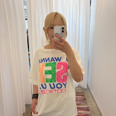 VINTAGE I WANNA S E X ボロTEE