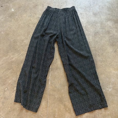90s USA MADE 小花柄 レーヨン パンツ